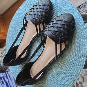 JOURNEE BRAND WOMEN'S BLACK FLAT SHOE SIZE 8.5